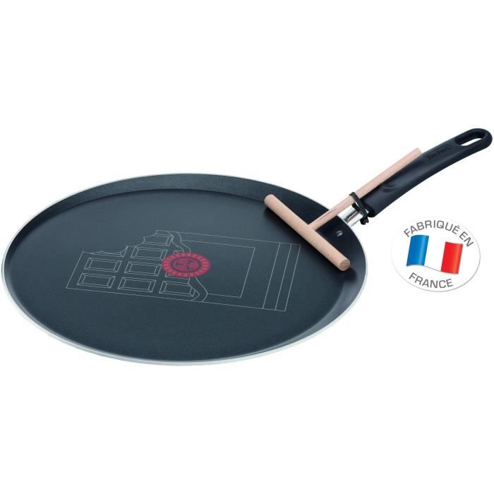 TEFAL Chandeleur Galettière 34 cm+ Répartiteur Bois Tous feux sauf induction