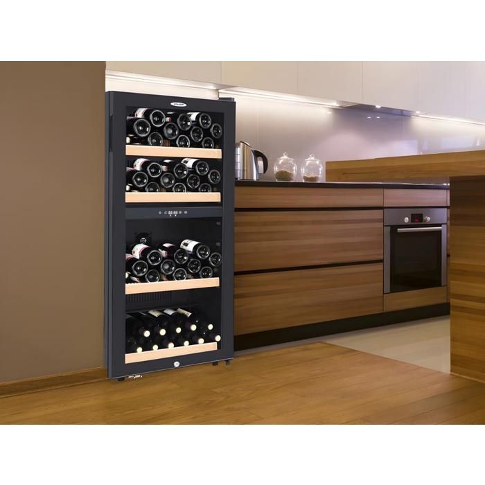 Cave à vin de service et de vieillissement - 95 bouteilles - Thermostat ajustable