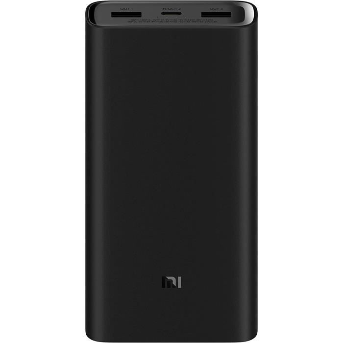Chargeur Rapide Externe Portable Xiaomi Mi Power Bank 3 20000 mAh 50W