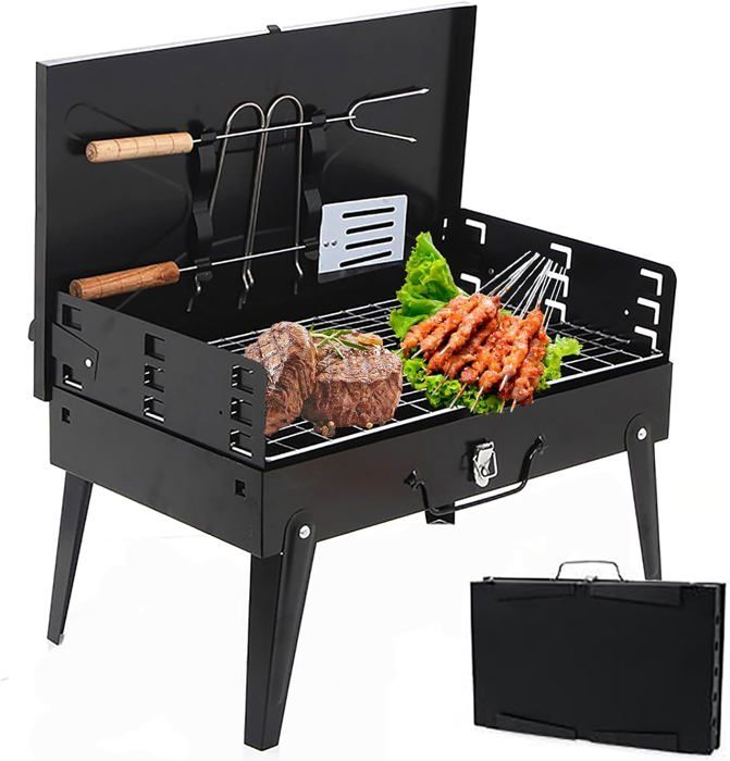 Barbecue Portable Pwshymi - Vert - Barbecue Au Charbon De Bois