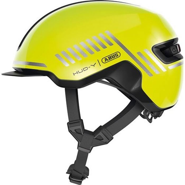 Casque de vélo - ABUS - HUD-Y - Coque EPS - Lampe LED rechargeable - Ajustement Zoom Ace Urban Casque de vélo - ABUS - HUD-Y - Coque EPS - Lampe LED rechargeable - Ajustement Zoom Ace Urban