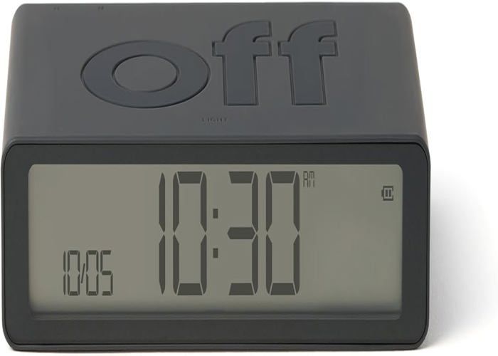 Sveglia Flip Classic Lexon – LCD Con Snooze, Luce Touch, Ricaricabile USB-C, Viola!
