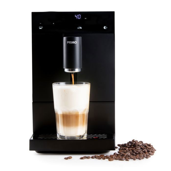 PRIMO PR600K Machine à expresso automatique - Machine à café avec broyeur - Noir - Primo