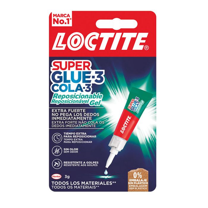 Colle - LOCTITE - SUPERGLUE-3 GEL - 3g - Gel repositionnable - Usage facile et précis