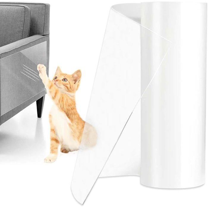 Meilleurs prix pour Film anti-rayures pour canapé - Transparent - Autocollant - 5 m x 20 cm - Protection anti-rayures pour canapé canapé canapé mur