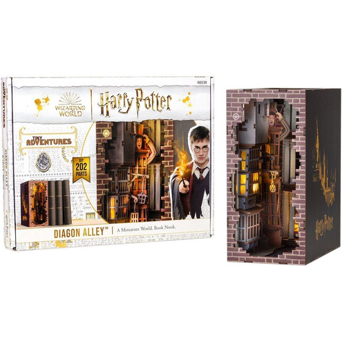 Book Nook - Kit DIY à construire Maquette 3D Serre Livre - REVELL - Tiny Adventures - Harry Potter - Chemin de traverse - LED