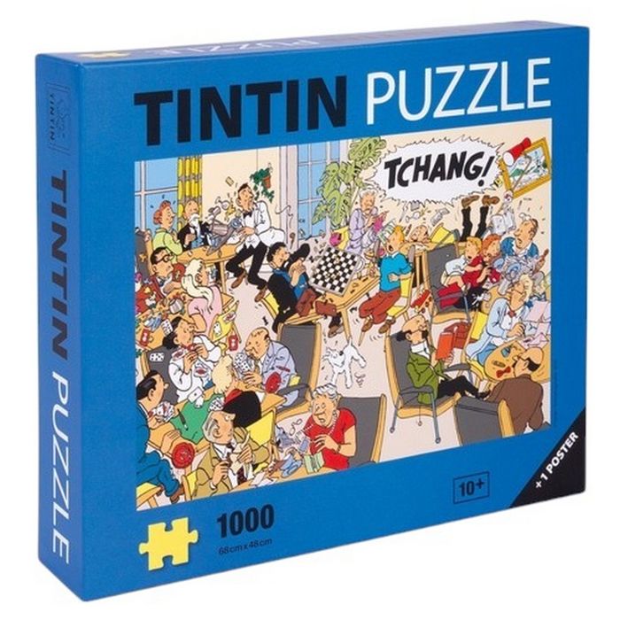 Puzzles - Puzzle 1000 pièces Tintin Tchang Tintin au Tibet + Poster 68x48cm (81568)