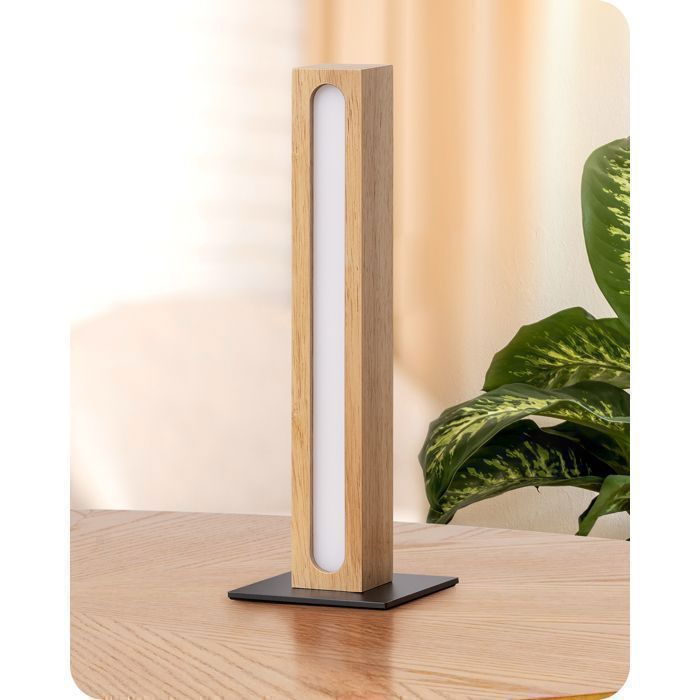 EDISHINE Lampe à Poser LED dimmable tactile lampe de chevet 3 couleurs de température 3000K/4500K/6000K carré design moderne