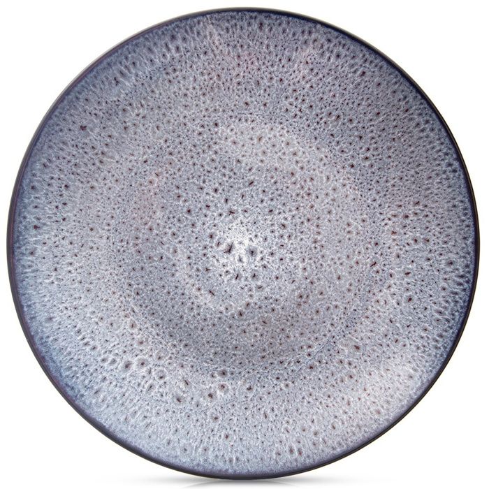 Assiette plate en céramique - ORION - 27 cm - Violet - Compatibilité lave-vaisselle - Compatibilité micro-ondes