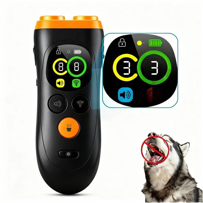 Répulsif Anti Aboiement - FIMEI - PU11 - Ultrason - Écran couleur - Batterie 1200mAh