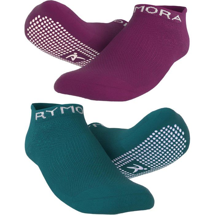 Kaempe Lot De 3 Paires Chaussettes Pilates Femme Antidérapantes - Grip Silicone, Idéales Yoga, Fitness, Reformer - Confort Et Style Coloré