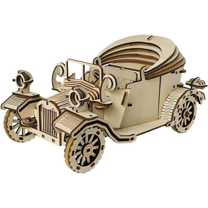 ROKR Puzzle 3D Voiture en Bois -Maquette en Bois à Construire Adulte- Idée Cadeau Unique Pour