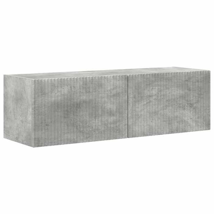 En solde Armoire TV murale - CLOUD - Meuble TV Suspendu Flottant - Béton 98x31x29 5 cm Bois dingénierie LL2643