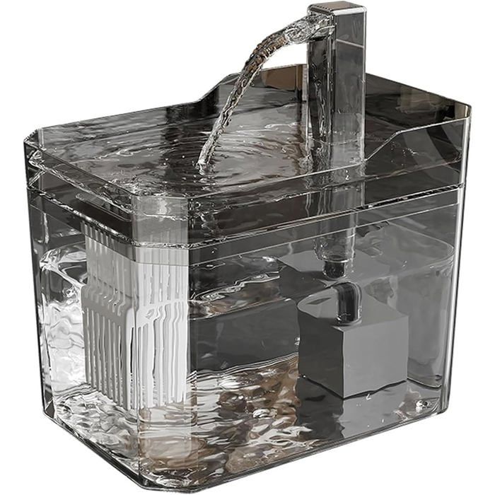 Fontaine à eau automatique pour chat - Phoesky - 15 L - Filtre à eau - Antidérapant - 165x115x12 cm