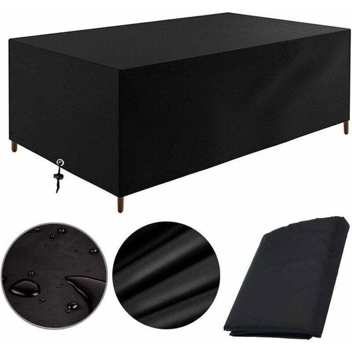 Housse Salon de Jardin 180x100x75cm protection Bach table de jardin meubles dextérieur