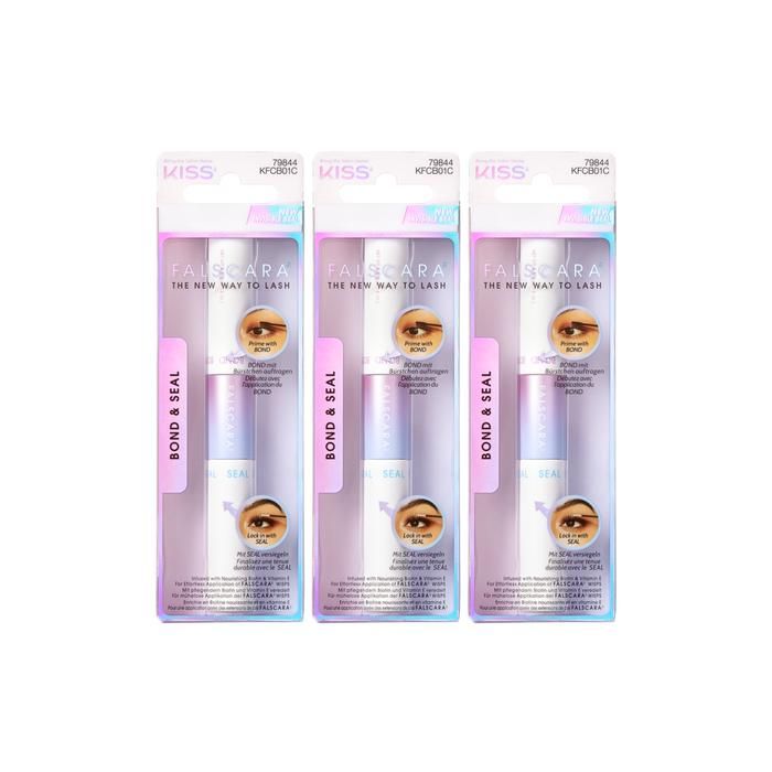 Kiss Falscara Colle & Fixateur Cils 3 pcs