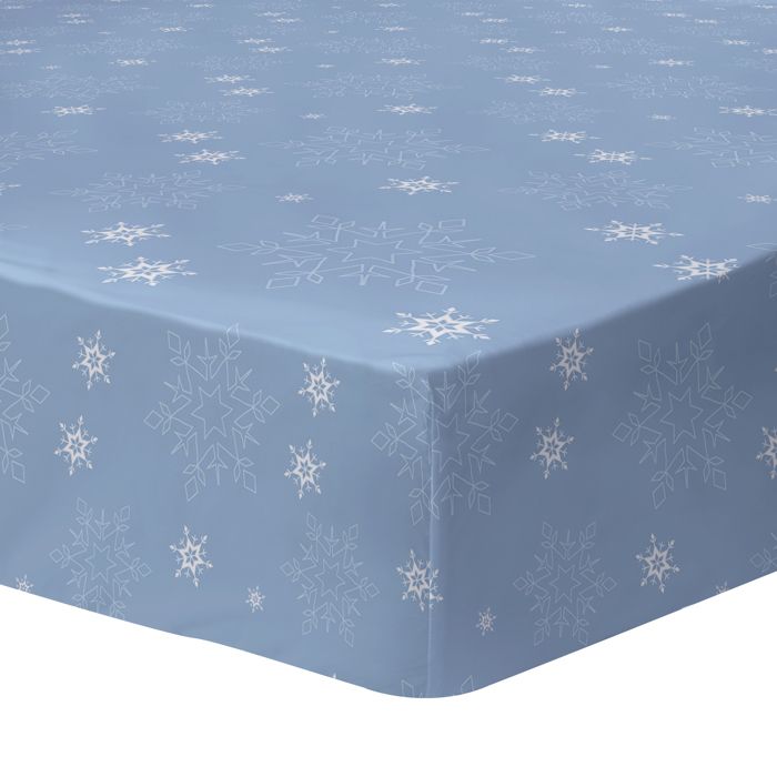 Drap housse enfant imprimé 100% Coton - DISNEY FROZEN 2 FROZENIA - Blanc - 90x190/200cm