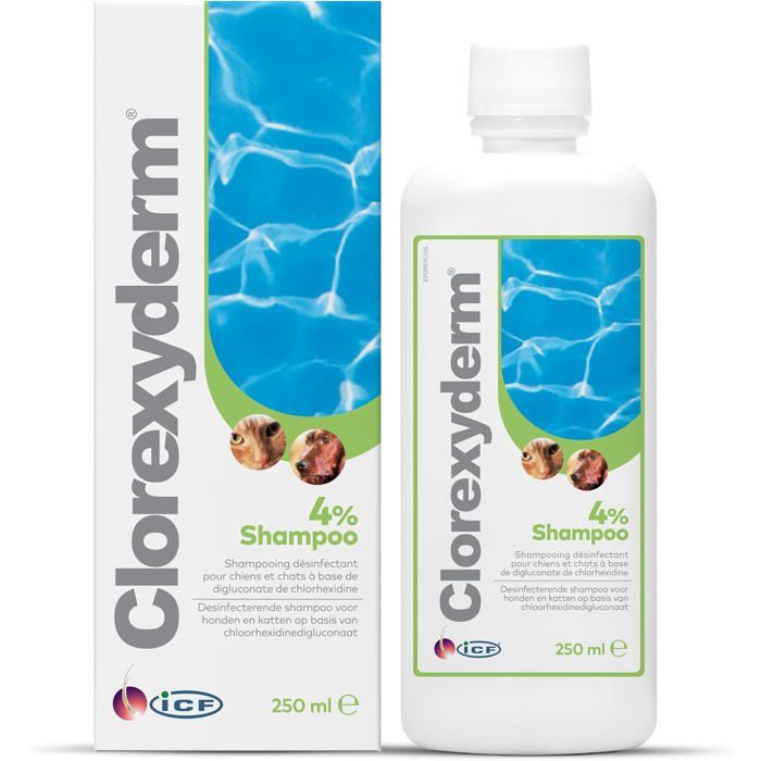 4% Shampoing Chien Shampooing Chien Antiseptique Hydratant et Anti Odeur pour Chien et Chat Assainit Hydrate et Protège la Peau