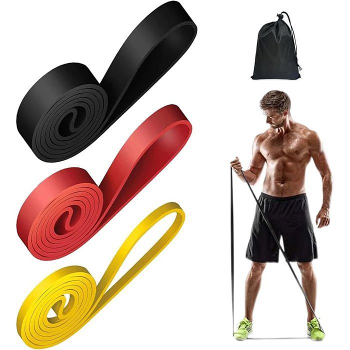 Fitness Estic Bands 3 Levels Stretch Yoga Pites Yoga Home Gym Bands for Men Women Resistance Band with Door ELASTIQUE DE RESISTANCE