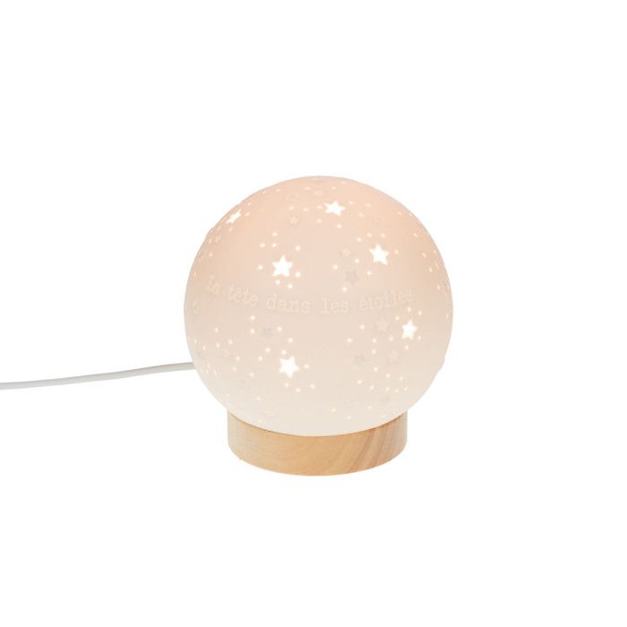 Lampe Constellation blanche en porcelaine hauteur 16 3 cm - Amadeus Lampe Constellation blanche en porcelaine hauteur 16 3 cm - Amadeus