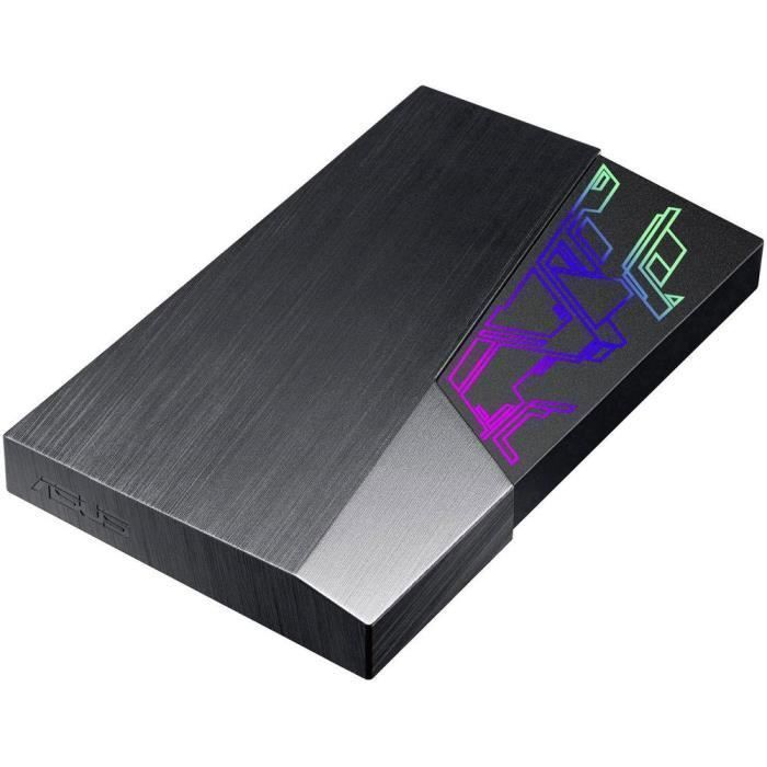 Disque dur externe ASUS FX EHD-A2T - 2 To - Noir - USB 3.1 - 256 bits Norme de cryptage