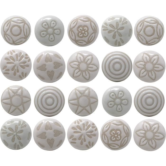 Lot De 5 Boutons Modernes Vers 2000 - Gros échantillons - Réf 639