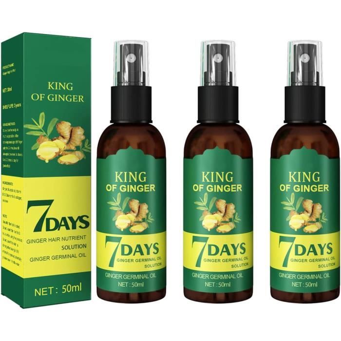 King of Ginger 7 Days Hair GrowthGinger Germinal OilGinger Oil for Hair GrowthNatural Ginger Hair Growth Serum Hair Care Regrowth