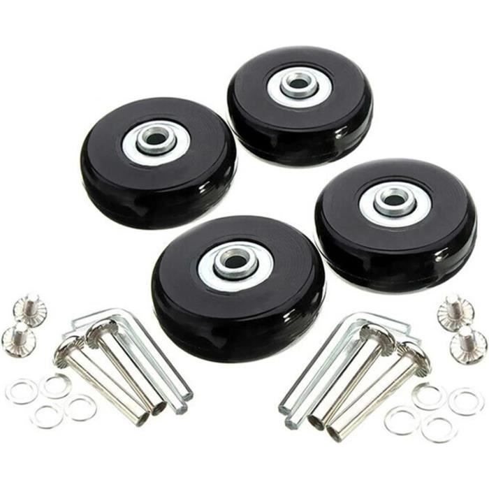 Roulettes Valise Domiella Lot De 4 Roues De Rechange Pour Bagages