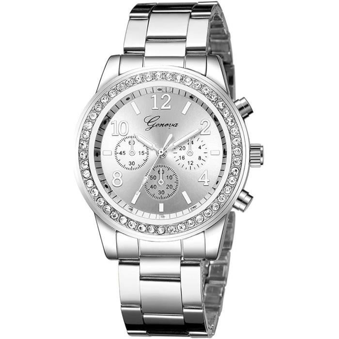 Montre quartz étanche avec bracelet en acier main image 0