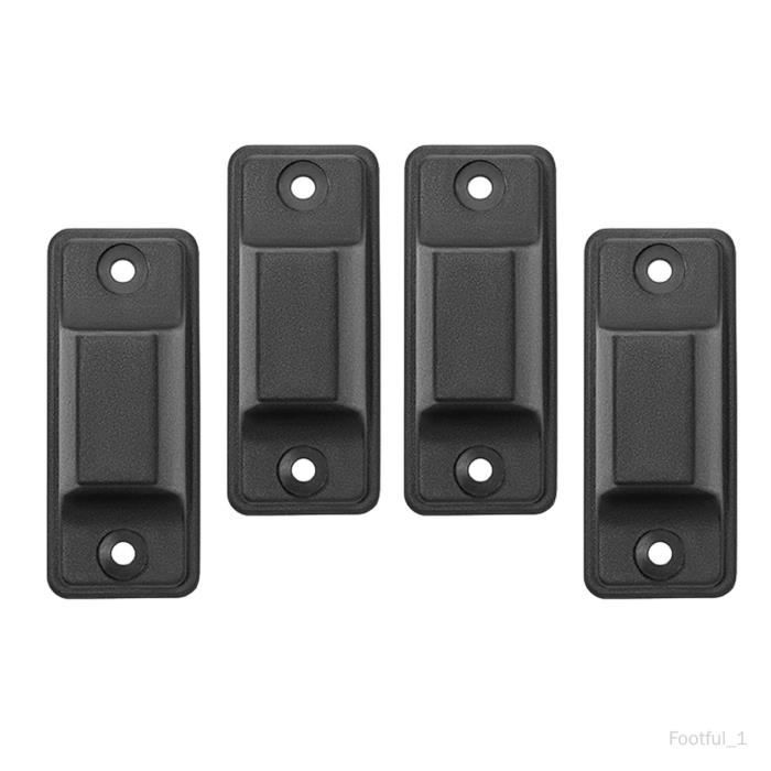 Lot De 4 Pieds De Valise Universels Noirs - Goujons De Fond De Bagage - Pièces De Rechange Pour Valises Et Sacs De Voyage - 2