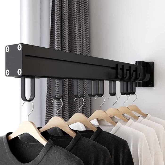 Tringle à vêtements Closet Rod, Retractable Closet Pull Out Rod Wardrobe Clothes Hanger Rail