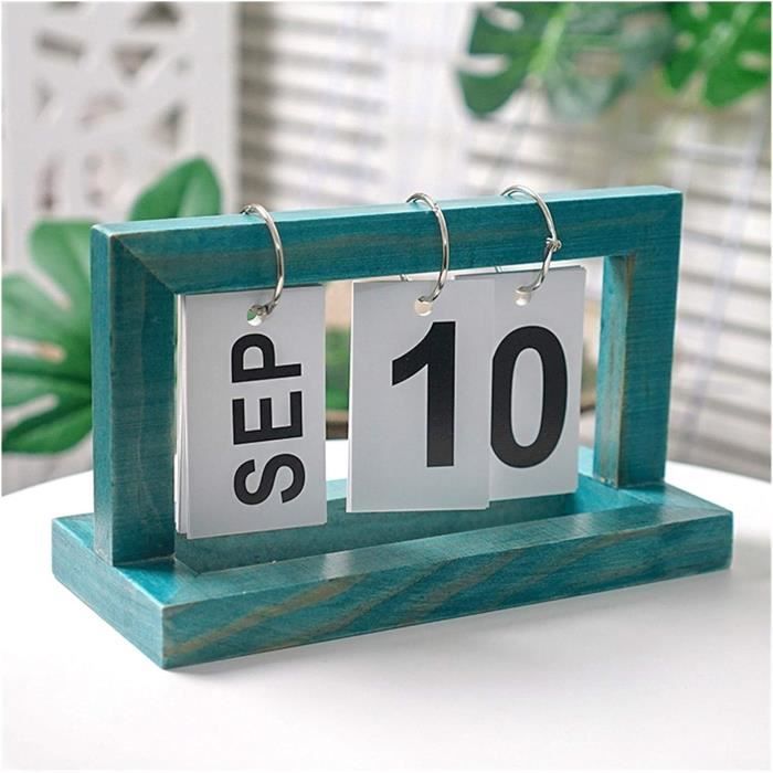 Calendrier Perpétuel Métallique Ajustable - Bureau & Promotion