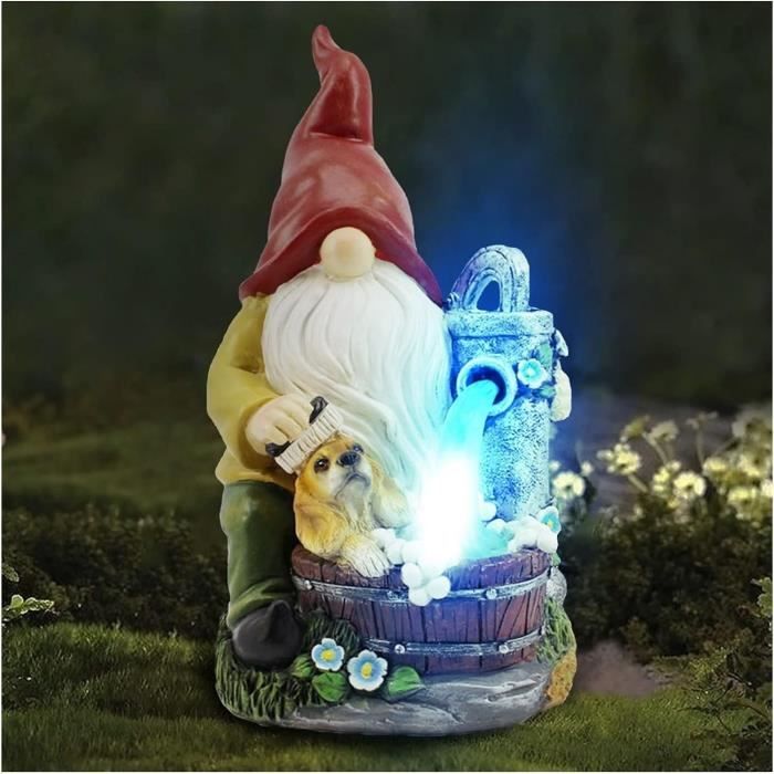 Décor De Gnome Extérieur,Décoration De Nain De Jardin Assis Sur Une Chaise | Figurine De Gnome