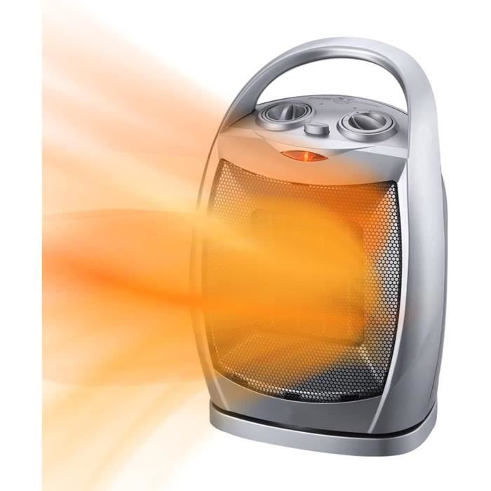 1 Pack 800W Petit Radiateur électrique Portable Pour Usage Intérieur