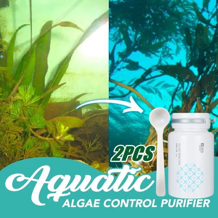 Agent anti-algues dissolvant de mousse pour aquarium algicide avec cuillère  Pg432 - Cdiscount Maison