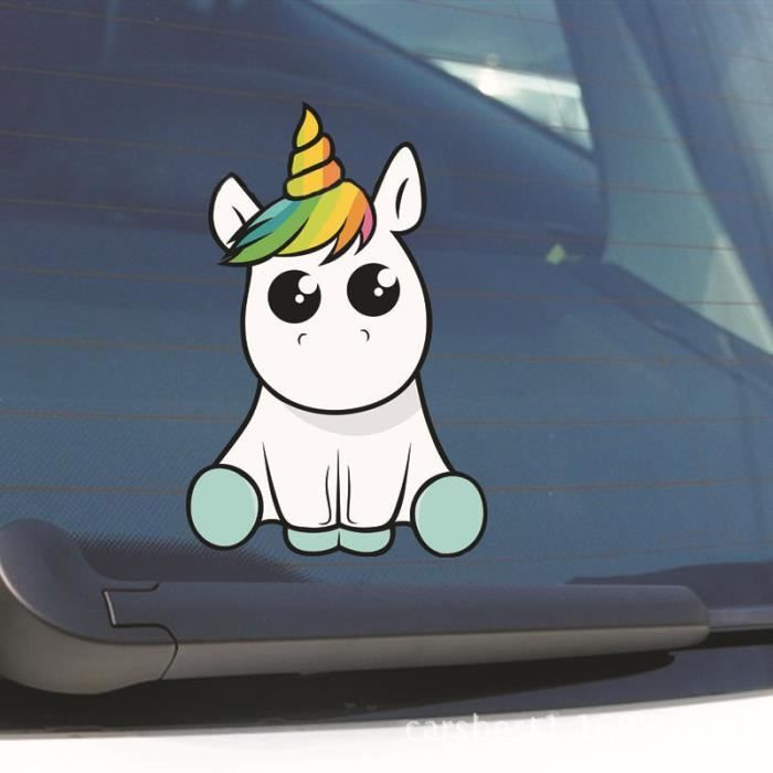 Sticker Voiture Licorne Colore Autocollant Etanche Amovible Decoration Vehicule Couverture De Rayures Achat Vente Decoration Vehicule Sticker Voiture Licorne Cdiscount