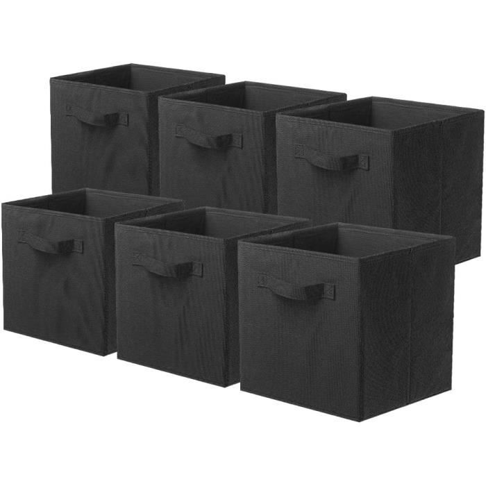Clastyle Lot de 3 Boite Rangement Tissu Animaux Mignons Cube de Rangement Pliable Adolescent Panier Kallax pour Salle de Bain,Renard Cerf,30x30x30 cm