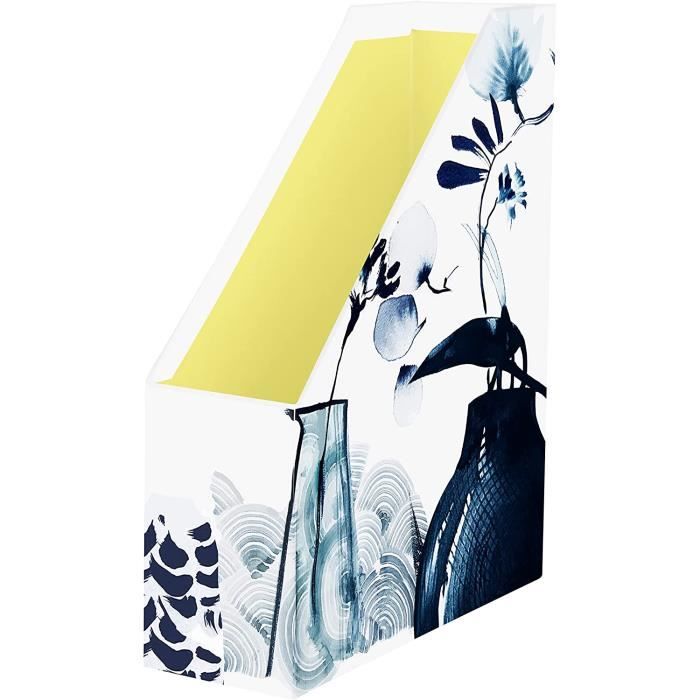 Porte-Revues Clairefontaine Décor Frida Kahlo - 25x10x32,5cm - Carton Rigide PEFC - Range Magazines Bureau