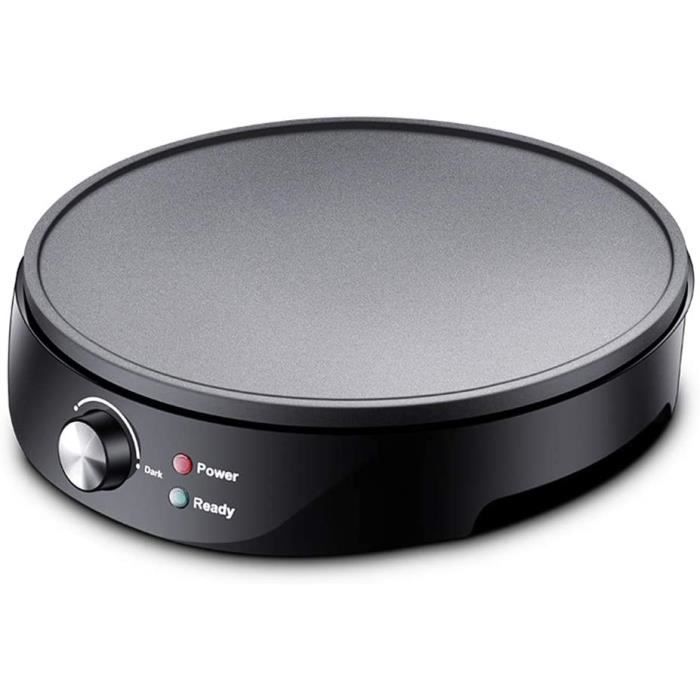 Plaque de cuisson - QQMORA - Double face en fonte - Antiadhésive - 50,5 x 23,5 cm - Noir