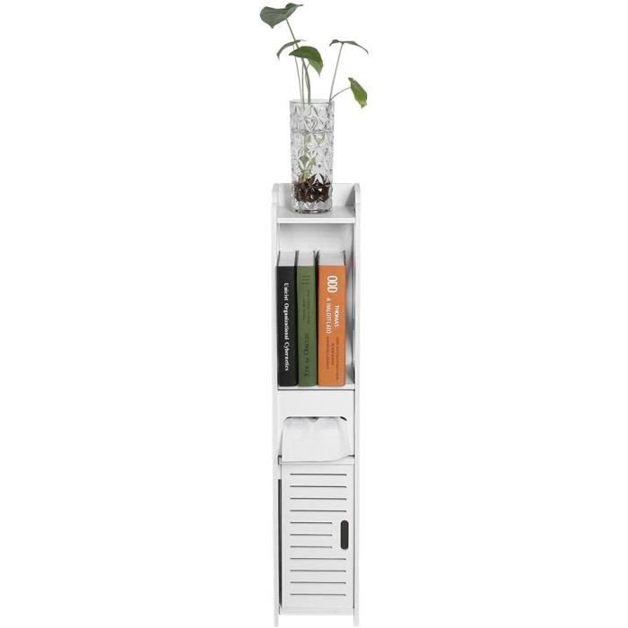 kleankin Meuble Bas de Salle de Bain Armoire de Toilette Placard de Rangement Style scandinave 1