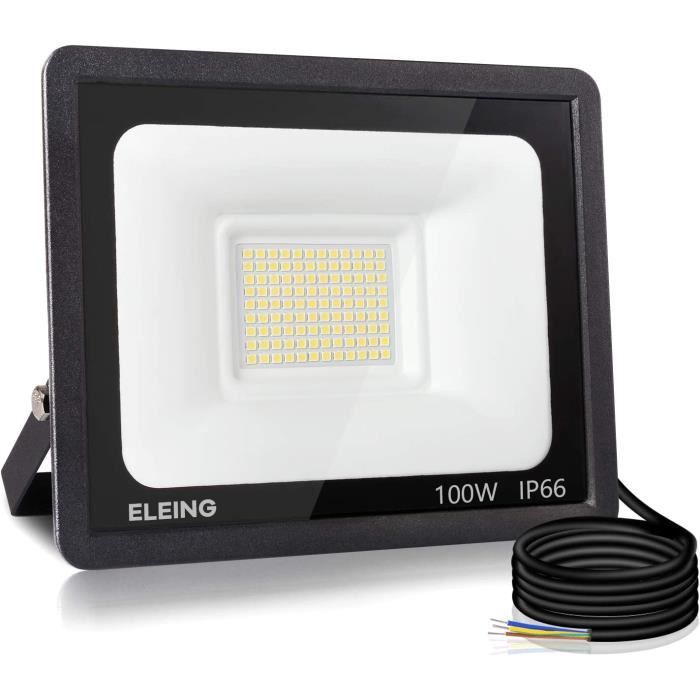 100W Projecteur LED Exterieur, Spot LED Extérieur 10000LM Superlumineux 3000k Blanc Chaud Ip65 Etanche Eclairage De Securite Pour Courjardingarage 85688354