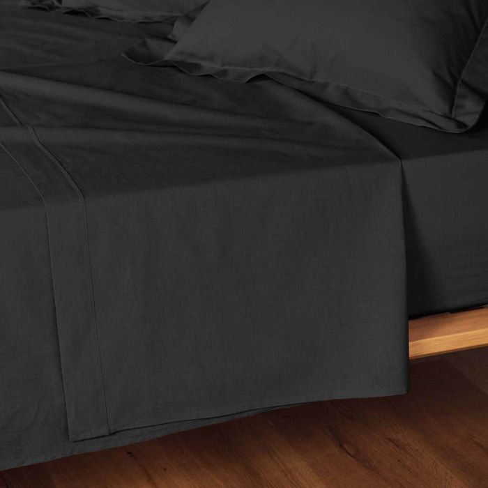 Drap Plat Lina 240x300cm Noir
