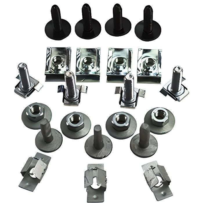 Vis De Fixation Clips Moteur ZEALfix - Lot De 5 Paires - Alliage Aluminium Pour Peugeot Citroën 206-807