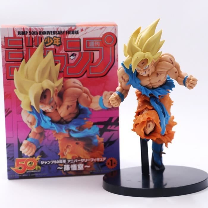Anime Dragon Ball Z Son Goku Super Saiyan Assaut 50th Anniversaire Commemoratif Ver Pvc Figurine Dbz Modele A Collectionner Cdiscount Jeux Jouets