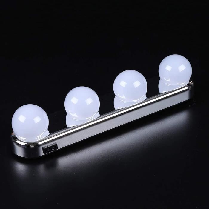 Lampes pour Miroir - éclairage de Maquillage - Lampe de Mur - Lumière de Salle de Bains avec 4 Ampoules LED