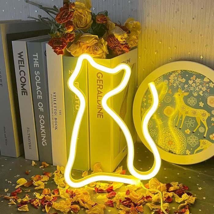 Enseigne Lumineuse Néon "Waffles" Personnalisée - Alimentation USB - Décoration Pour Boutique De Gaufres, Snack-bar - 4