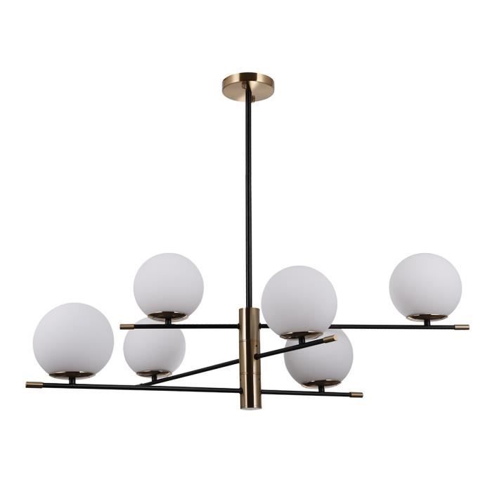 Plafonnier suspendu - Italux - Stelia - 6 lampes - E14 - Design contemporain - Diamètre 86 cm