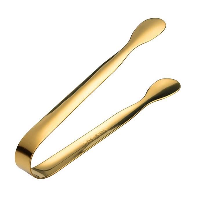 Lot De 8 Pinces à Sucre Dorées En Acier Inoxydable - Service Bonbons, Glaçons Et Cuisine