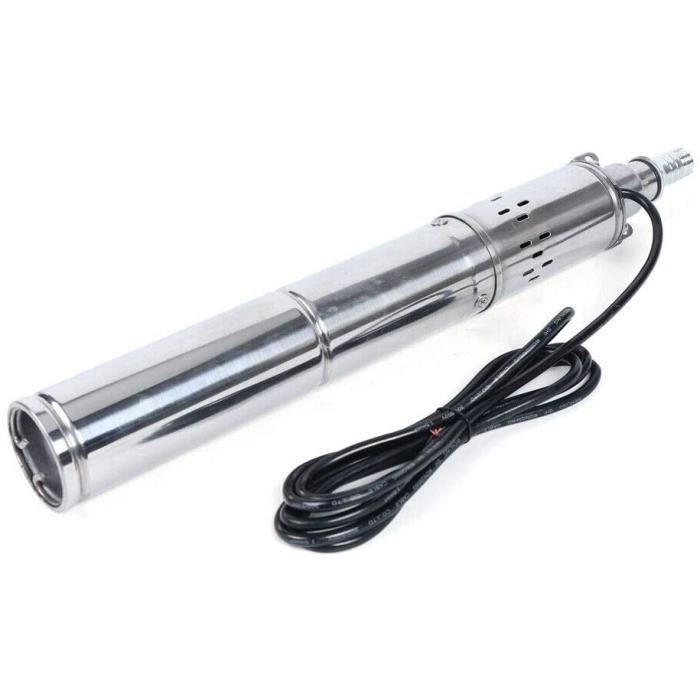 YUM Pompe submersible DC Pompe solaire DC 12V Pompe de Puits Profond