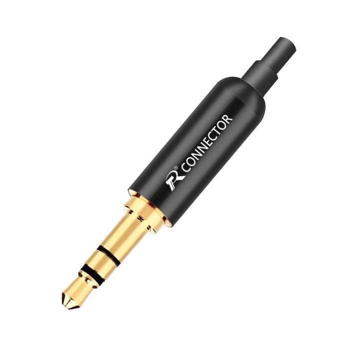 Prise Jack Switchcraft 3,5 Mm Stéréo Angle Droit – Support Câble, 140V Dc